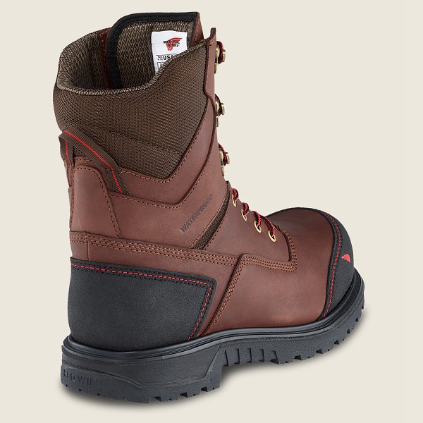 Botas de Seguridad Red Wing Hombre Marrom/Negros - Brnr Xp - 8-Inch Insulated Waterproof Toe - 724-Q